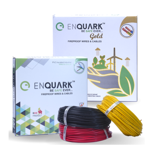 enquark green & gold wire
